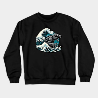 Classic Monster Meets Traditional Art-Iconic Sea Monster Graphic Tee Crewneck Sweatshirt